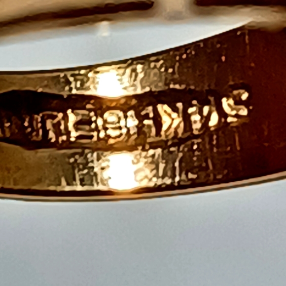 OLD CUT DESIGN 14K G.F CRYSTAL DIAMOND RING - Picture 12 of 12